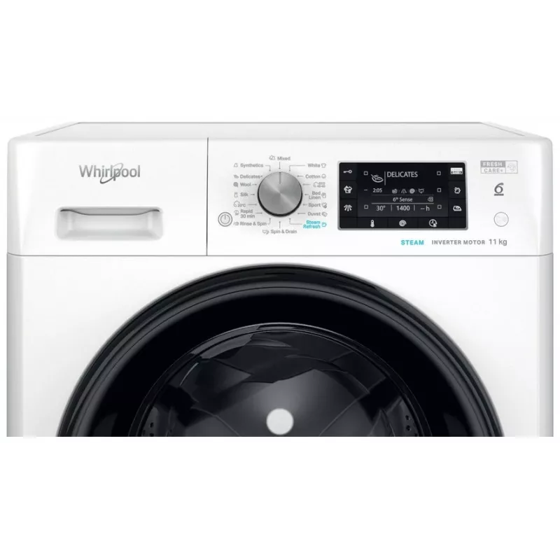 Indesit FFD 11489 BV EE veļas mašīna, A, priekšējā ielāde, ietilpība 11 kg, 1351 RPM, dziļums 60.5 cm, balta | Whirlpool