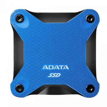 Ārējais SSD ADATA SD620 512 GB, USB 3.2 Gen 2 Micro-USB B, zils, silikona korpuss, triecienizturīgs