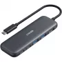 Anker 332 USB 3.2 Gen 1 Type-C centrmezgls, melns, 100W, 4K Ultra HD