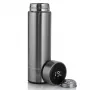 Extralink Smart Travel Mug Sudraba, Termokrūze ar LED Displeju