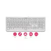 CHERRY KC 1000 klaviatūra mājai USB Šveices pelēka