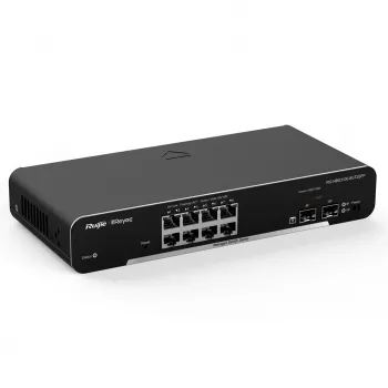 Ruijie Networks RG-NBS3100-8GT2SFP tīkla slēdzis, pārvaldāms L2, Gigabit Ethernet (10/100/1000), melns