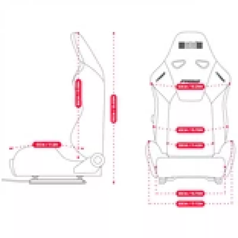 Next Level Racing PRS2 Performance Reclining Sim Racing Sēdeklis