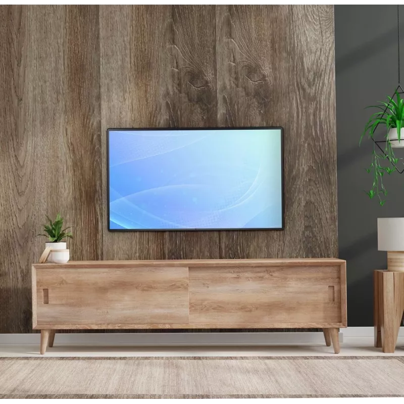 Sienas stiprinājums monitoram EDBAK FSM100 32–55 collu ekrāniem, VESA 75x75–400x400, maks. 15 kg, Melns
