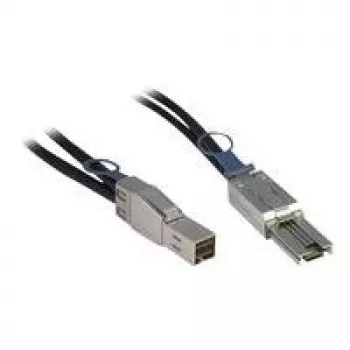 Inter-Tech - Ārējais SAS kabelis - SAS 12Gbit/s - 36 kontaktu 4x ekranēts Mini MultiLane (vīriešu) uz 4x ekranētu Mini MultiLane SAS (SFF-8088), 26 kontaktu (vīriešu) - 1,0 m - Melns (88885007)