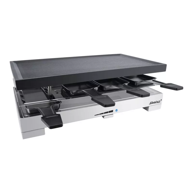 Steba RC 68 Raclette grils - 1.2 kW - Melns/Nerūsējošais tērauds