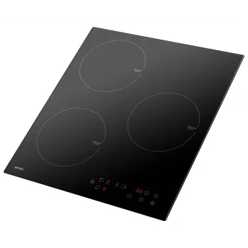 Indukcijas plīts MPM MPM-45-IM-14, iebūvējama, 3 zonas (180 mm), stikla keramika, 6000 W, skārienvadība
