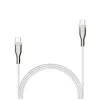 Pīta USB-C kabeļa FIXED FIXDB-CC12-WH 100W, balts, izturīgs pinums, dati un uzlāde