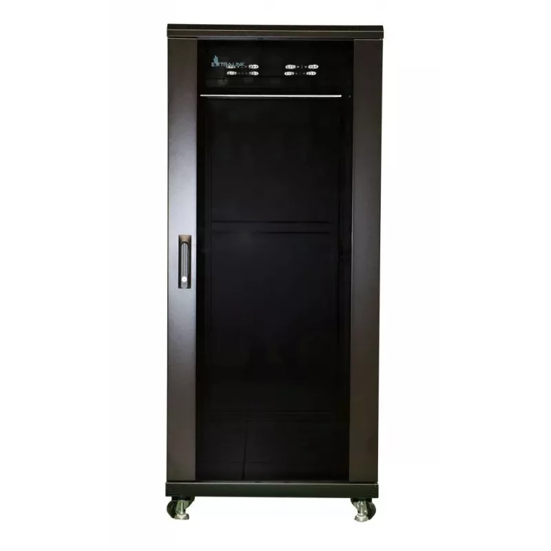 Extralink EX.11366 27U brīvstāvošs skapis 600x800 mm Melns
