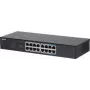 Dahua Technology S3016-16GT tīkla slēdzis, nepārvaldāms, L2, Gigabit Ethernet (10/100/1000), 16 porti, galddatora/sienas montāža, melns