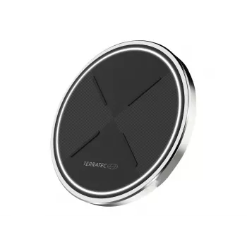 Bezvadu lādētājs Terratec ChargeAIR dot! Melns Sudrabs