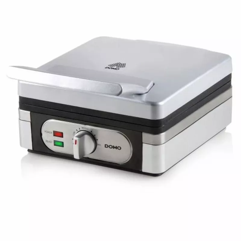 Vafeļu gatavotājs Domo DO 9047 W, 2 vafeles, 1400 W, sudraba