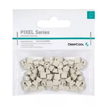 Gumijas paliktņi DeepCool PIXEL — universāli pretvibrācijas paliktņi, 9,8 g katrs, iepakojums 100 gab., pelēki
