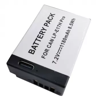 CANON Battery LP-E17H Pro (bez mikroshemas), 1180mAh, USB Type-C