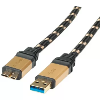 ROLINE Gold USB 3.0 kabelis, USB A spraudnis - USB 3.0 Micro B spraudnis 2,0m (11.02.8879)