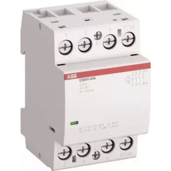 ABB ESB40-40N-06 Instalācijas kontaktors 4 NO/0 NC, 230 V AC/DC (1SAE341111R0640)
