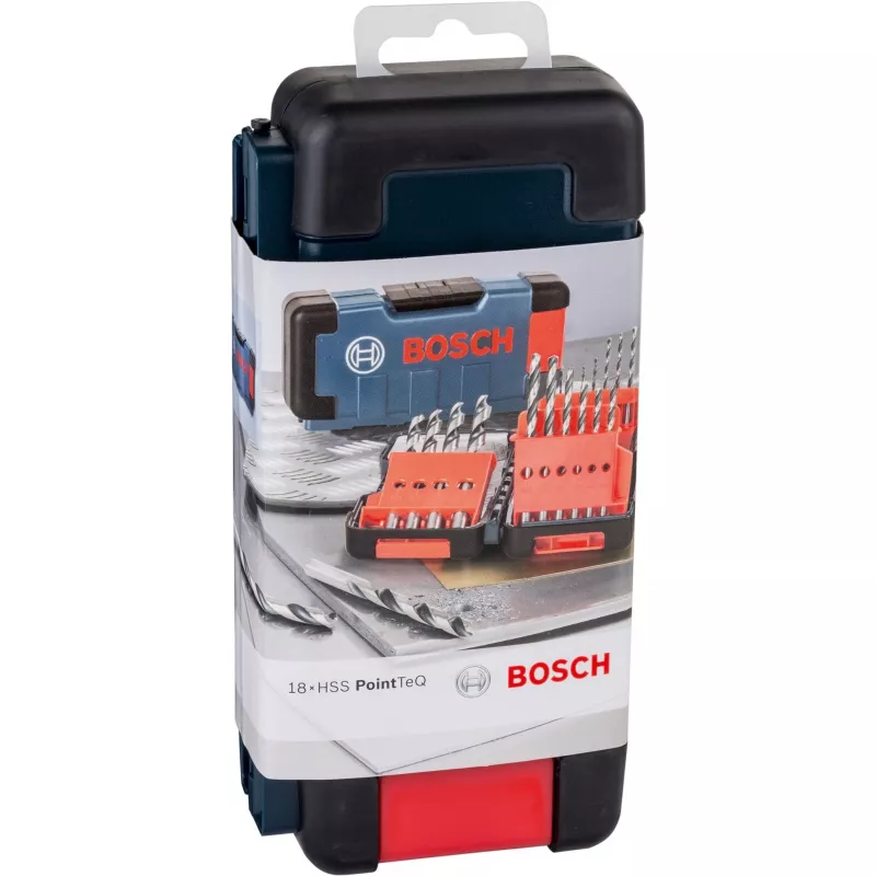 Urbju komplekts Bosch HSS PointTeQ 2608577350 (18 gab.)