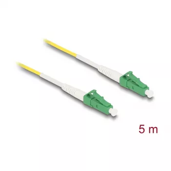 DeLOCK optiskā šķiedra kabelis 5 m LC/LC-APC Dzeltens 9 µm OS2