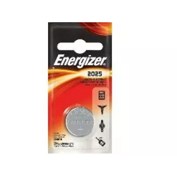Vienreizējās lietošanas litija pogas baterija Energizer CR2025 3 V, 1 gab.