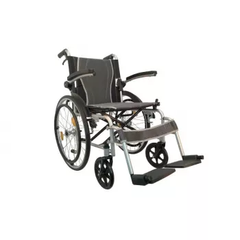Ratiņkrēsls ANTAR AT52311 — alumīnija viegls salokāms ratiņkrēsls, sēdekļa platums 46 cm, max lietotāja svars 115 kg
