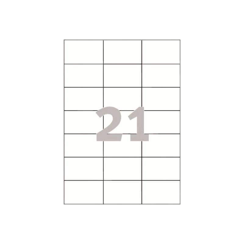 Avery Līmes uzlīmes - Baltas - 42,3 x 70 mm - 2100 uzlīmes (100 lapas x 21) (3652)