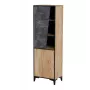 Plauktu sistēma cama meble OVO 2D grāmatu skapis 50×38×182.5 cm ozols/betons