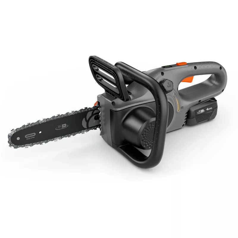 Bezvadu ķēdes zāģis PowerSaw 250/18V P4A Lietošanai Gatavs Komplekts (Pelēks/tirkīza, Li-Ion Akumulators 2,5Ah P4A, POWER FOR ALL ALLIANCE)