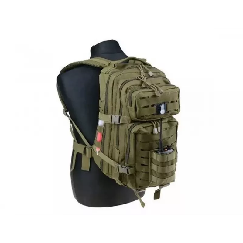 GFC Assault Pack GFT-20-008352 mugursoma, Laser Cut, olīvu zaļā krāsā