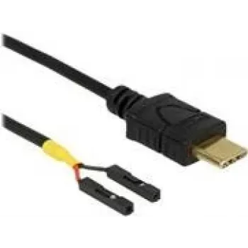 USB kabelis DeLOCK 85473 0.5m USB-C melns