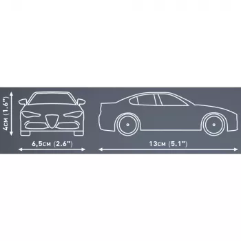 Būvkomplekts COBI Alfa Romeo Giulia Quadrifoglio 90 gab., vecumam no 6 gadiem