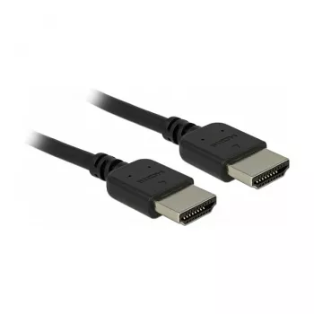 HDMI kabelis DeLOCK 85216 1,5m Type A vīrietis-vīrietis Melns