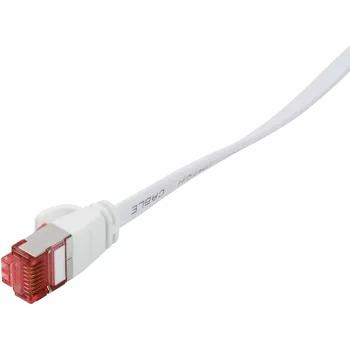 Logilink SlimLine - Patch-Cable - RJ-45 (S) uz RJ-45 (S) - 3 m - U/FTP, PiMF - CAT 6 - Formēts, Bezāķis, Plakans - Balts (CF2061S)