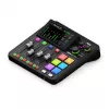 Studijas kontrolieris RØDE Caster Duo Black — 2 kombinētie XLR/TRS, 2 TRS līniju izejas, 48 kHz, 24-bit, skārienekrāns, Wi‑Fi, Bluetooth