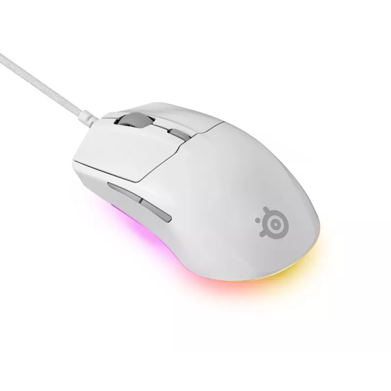 SteelSeries Rival 3 Gen 2 spēļu pele, balta