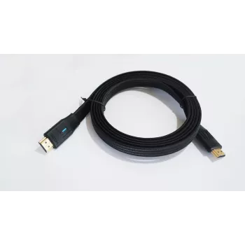 HDMI kabelis TB AKTBXVH21FLAT20 v2.1 plakans 2 m melns