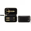 Manikīra komplekts ZWILLING Twinox Gold Edition 97747-004-0 — 3 daļas melnā ādas maciņā