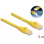 DeLOCK RJ45 kabelis Cat.6A U/UTP 5m Dzeltens