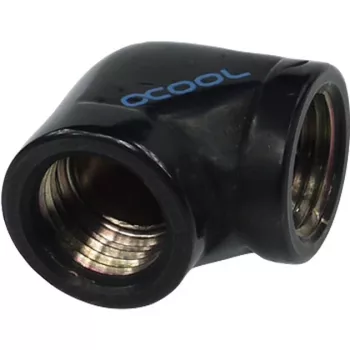 Alphacool HF L-savienotājs G1/4 IG uz G1/4 IG - Deep Black (17042)