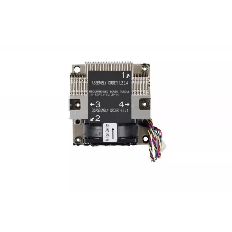 Supermicro SNK-P0068AP4 dzesēšanas sistēma procesoram, gaisa dzesētājs, 6 cm, melns, niķelis