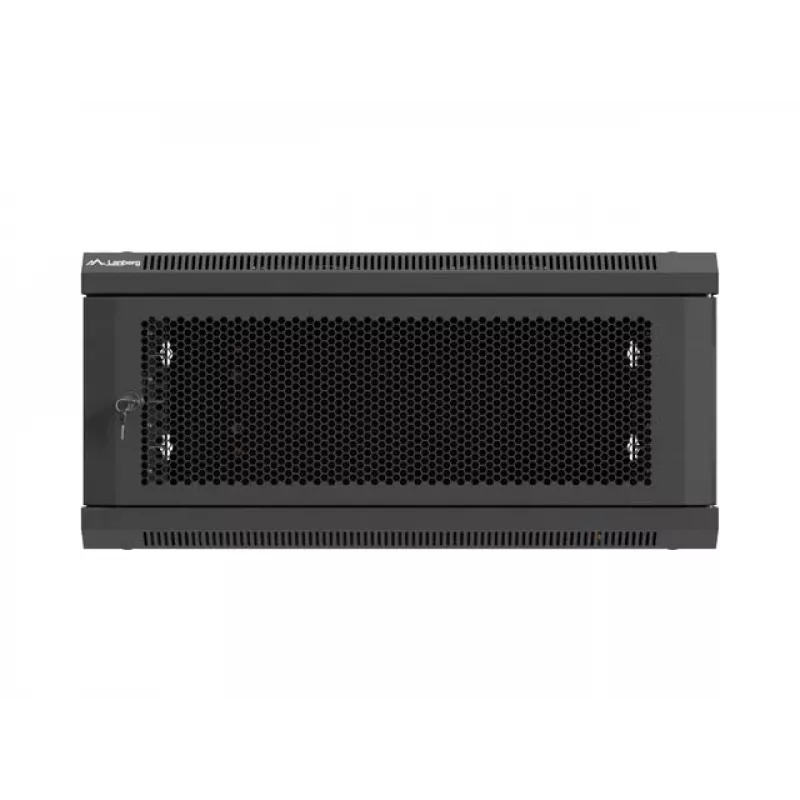 Pie sienas montējams 19 collu 4U LANBERG instalācijas skapis 600x600 mm, melns