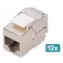 Digitus CAT 6A kompakts ekranēts keystone modulis bezinstrumentu montāžai 12 gab.