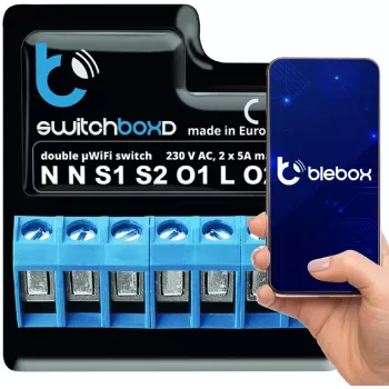 BLEBOX switchboxD - DIVKĀRŠS SLĒDZIS 230V