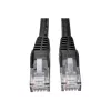 Eaton Tripp Lite Series Cat6 Gigabit Snagless Molded (UTP) Ethernet kabelis (RJ45 M/M), PoE, Melns, 1.52 m - Savienojuma kabelis - RJ-45 (V) līdz RJ-45 (V) - 1.52 m - UTP - CAT 6