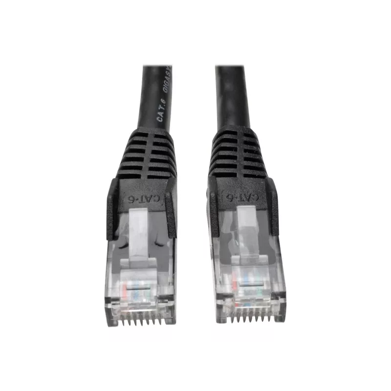 Eaton Tripp Lite Series Cat6 Gigabit Snagless Molded (UTP) Ethernet kabelis (RJ45 M/M), PoE, Melns, 1.52 m - Savienojuma kabelis - RJ-45 (V) līdz RJ-45 (V) - 1.52 m - UTP - CAT 6