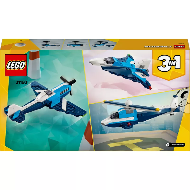 LEGO CREATOR 3 IN 1 31160 Sacīkšu Lidmašīna