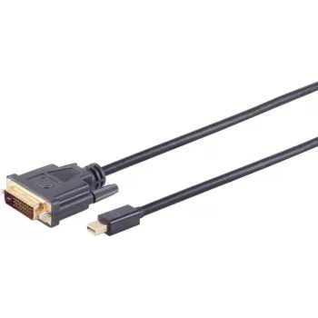 Mini DisplayPort uz DVI-D kabelis ShiverPeaks BS10-55045, vīriešu–vīriešu, 3 m