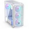 Endorfy Arx 700 ARGB PC korpuss, Midi-Tower, ATX, rūdīts stikls - iekļauti 4x 140 mm ARGB ventilatori, balts (EY2A017)
