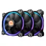 Thermaltake Riing 14 LED 256 Color CL-F043-PL14SW-B korpusa ventilatoru komplekts 140 mm, 3 gab., 600–1400 apgr./min., 4 kontaktu