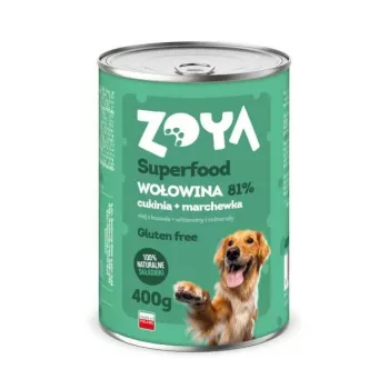 Slapjā suņu barība ZOYA Superfood Beef 400 g — liellopu gaļa, pieaugušiem suņiem, gremošanas atbalsts