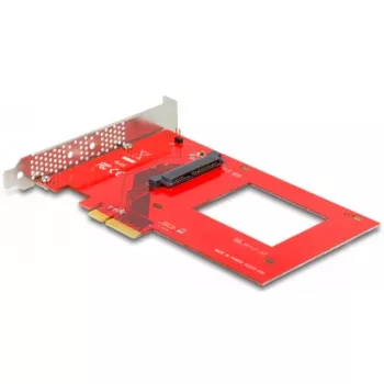 DeLOCK PCI Express x4 karte uz 1 x iekšējo U.3 (sarkans/sudrabs)